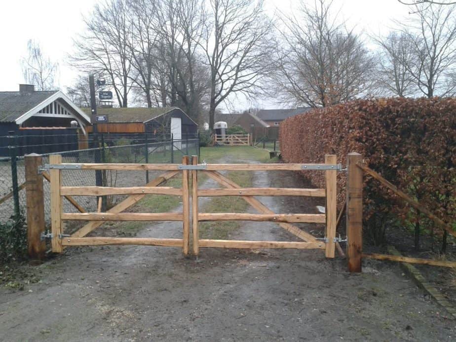Hoftor Rustikal Kastanie einzeln – Bild 2