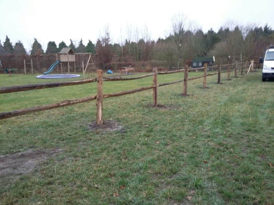 Riegel Kastanie – Rund (Post & Rail Fence) – Bild 4