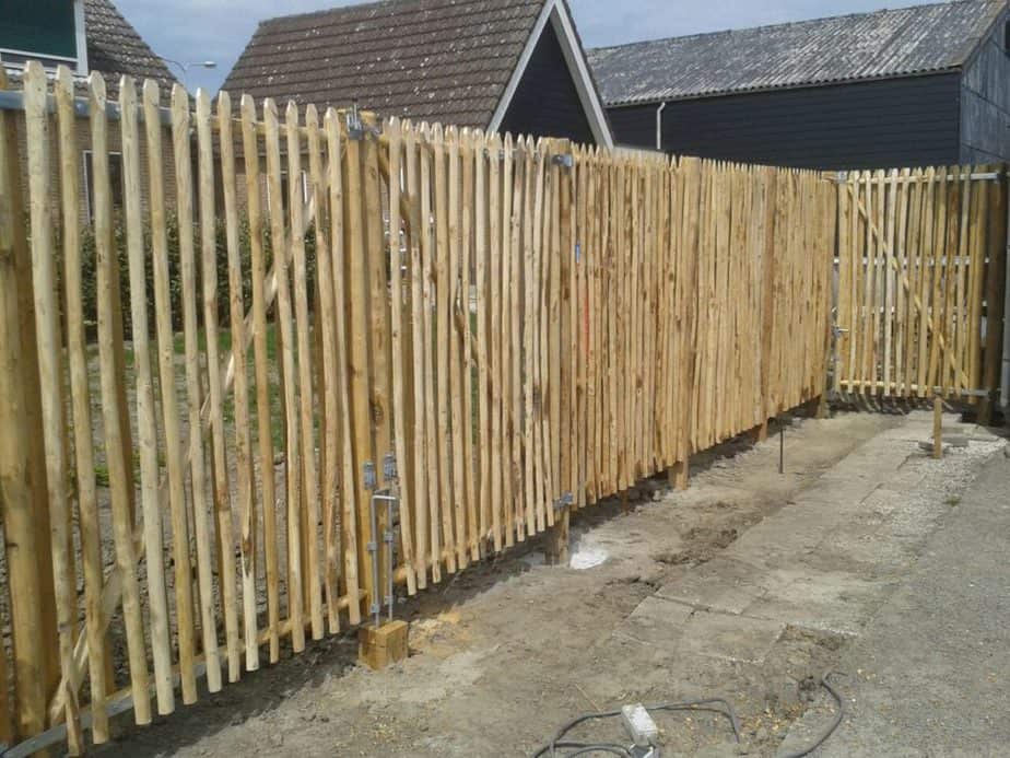 Staketenzauntor Kastanie einzeln 200 cm hoch – Bild 4