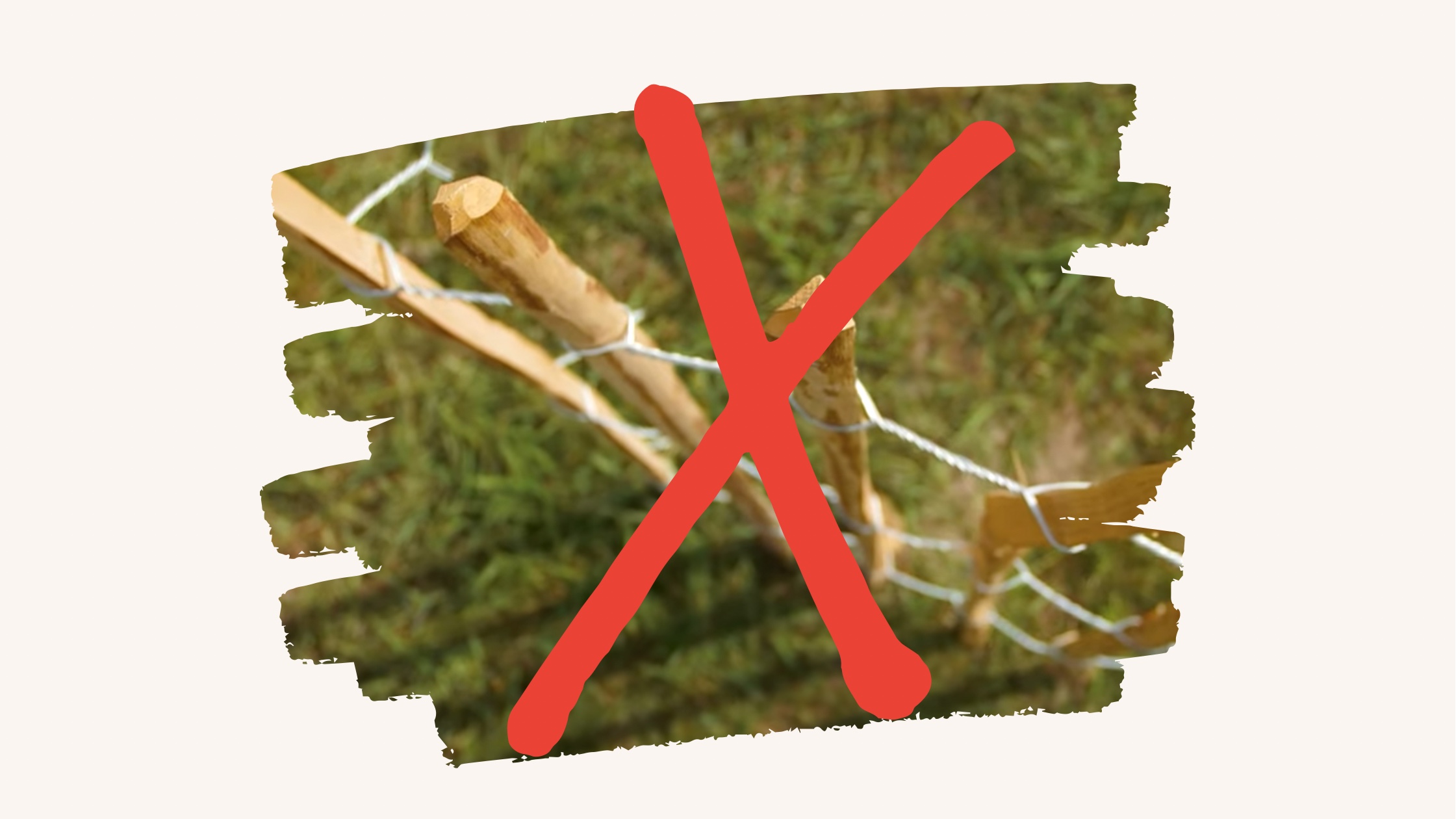 Staketenzaun Haselnuss