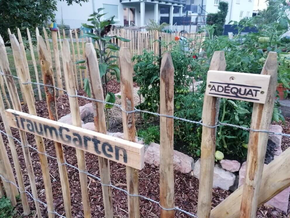 Gemüsegarten Staketenzaun