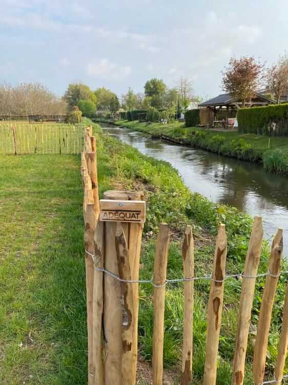 Staketenzaun Kastanie 80 cm Adequat