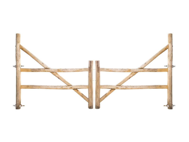 Post & Rail hoch 2 Riegel Kastanie doppelt