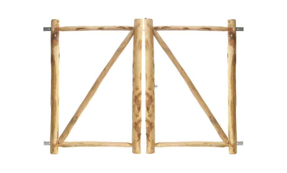 Rammelåge kastanje dobbelt 150 cm høj