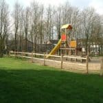 post & rail kastanjehouten rail rond