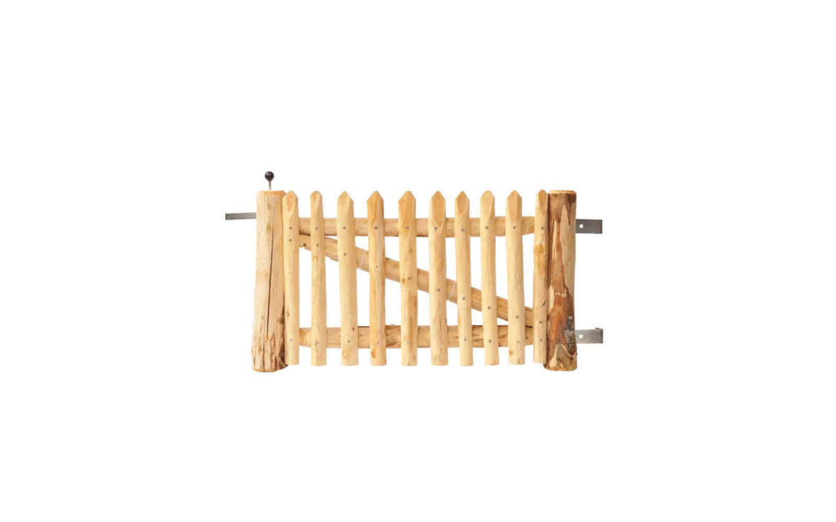 Portail français en rondins 50 cm