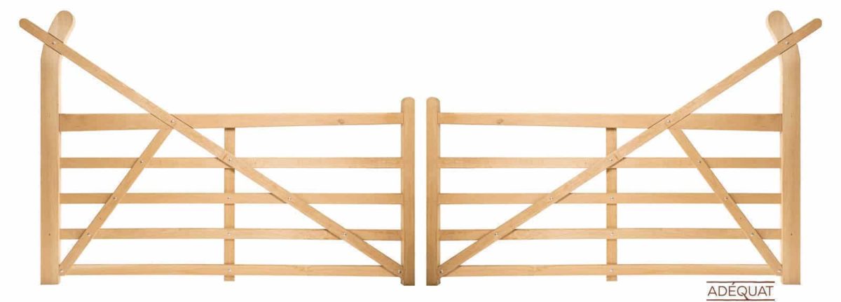 Portail anglais arc chêne double – Image 6