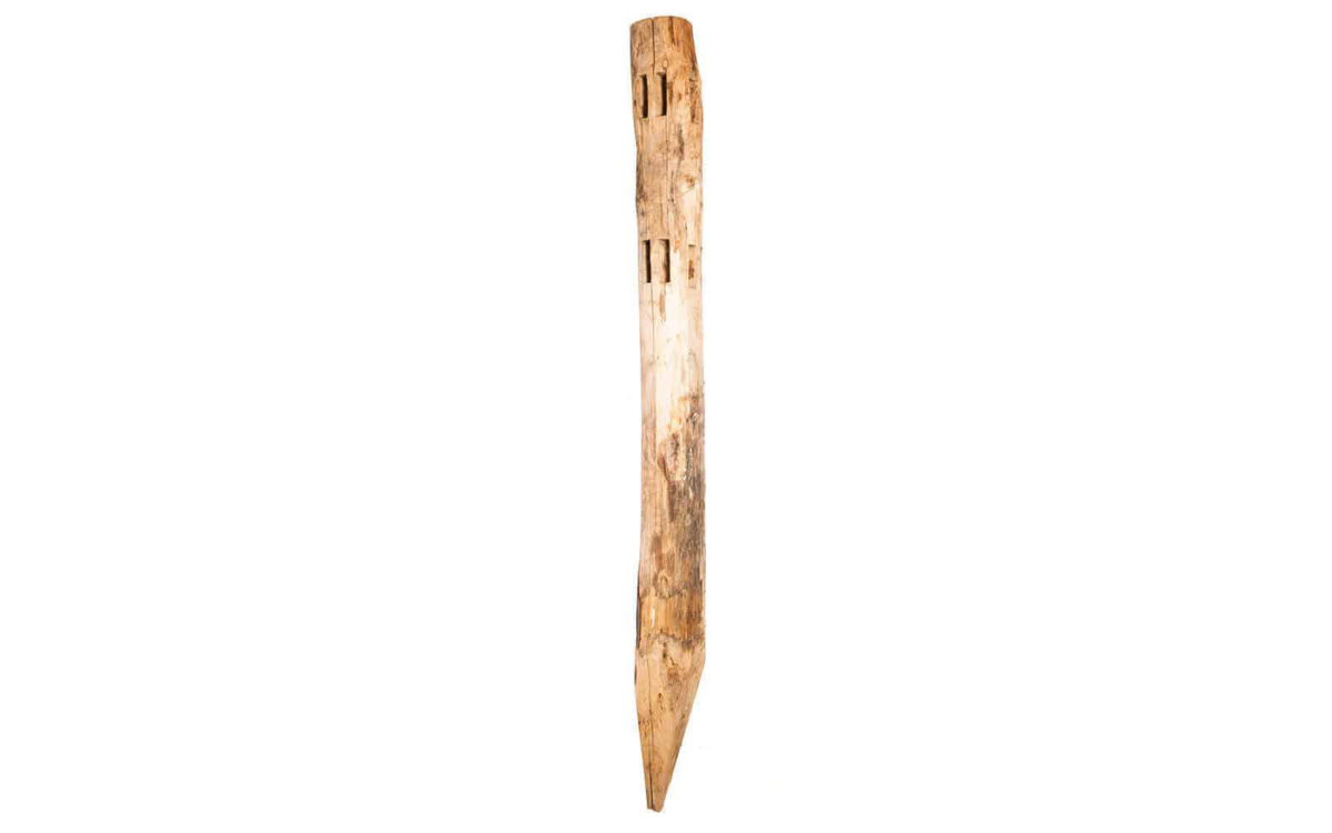 Post T en châtaignier