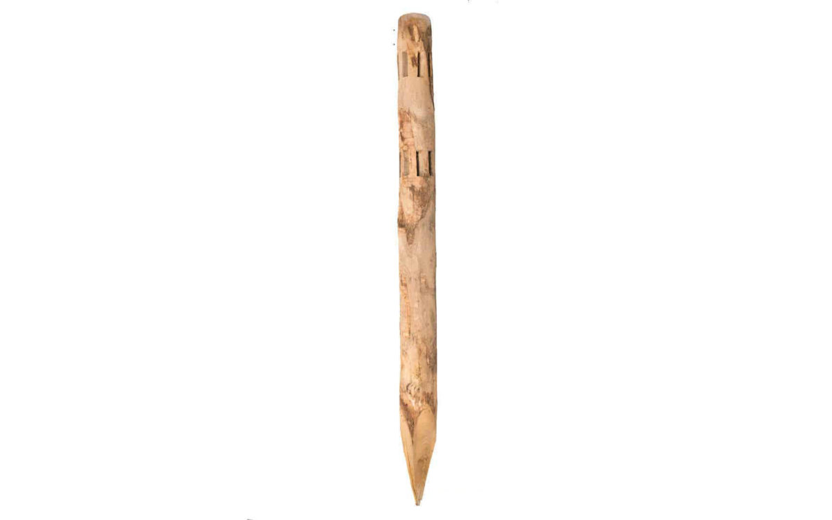 Post de coin en châtaignier 2 niveaux