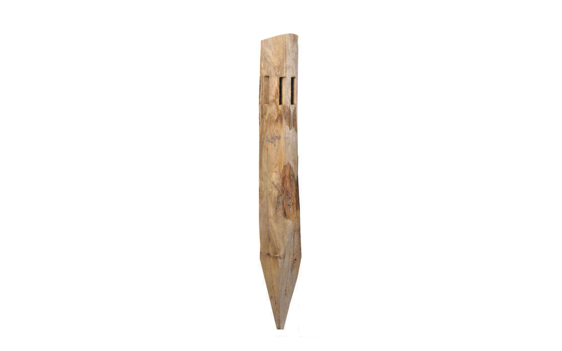 Piquet d’angle 1 niveau - rond - chataigner