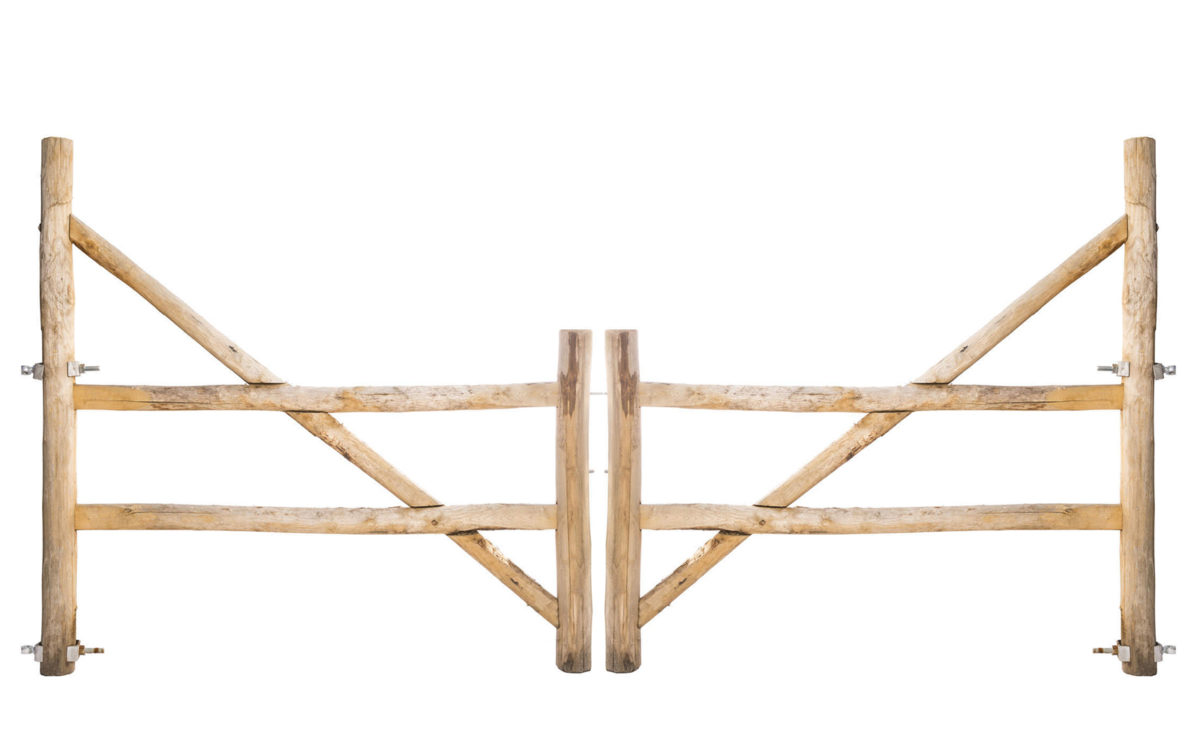 Post & Rail poort 2-niveau trekboom dubbel