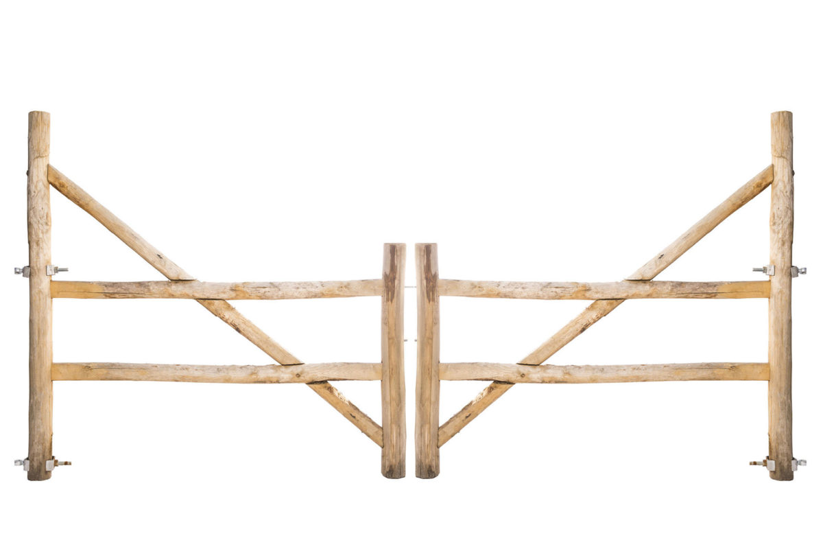 Post & Rail poort 2-niveau trekboom dubbel