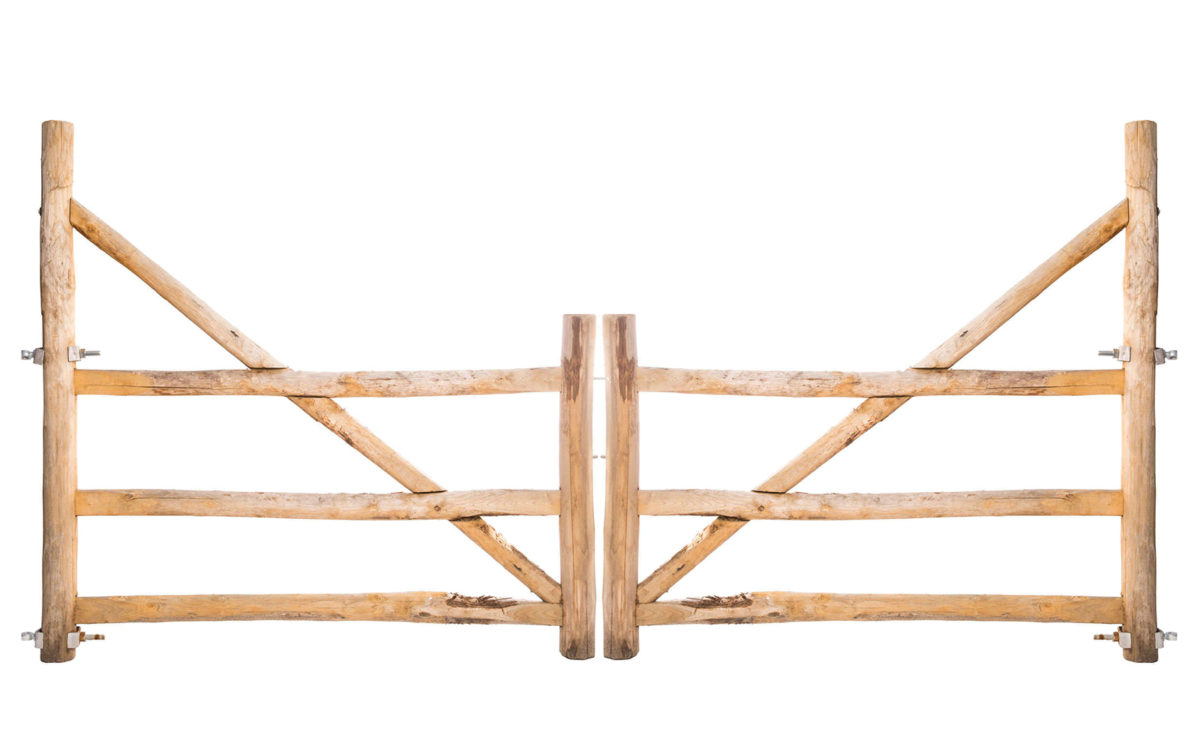 Post & Rail poort 3-niveau trekboom dubbel