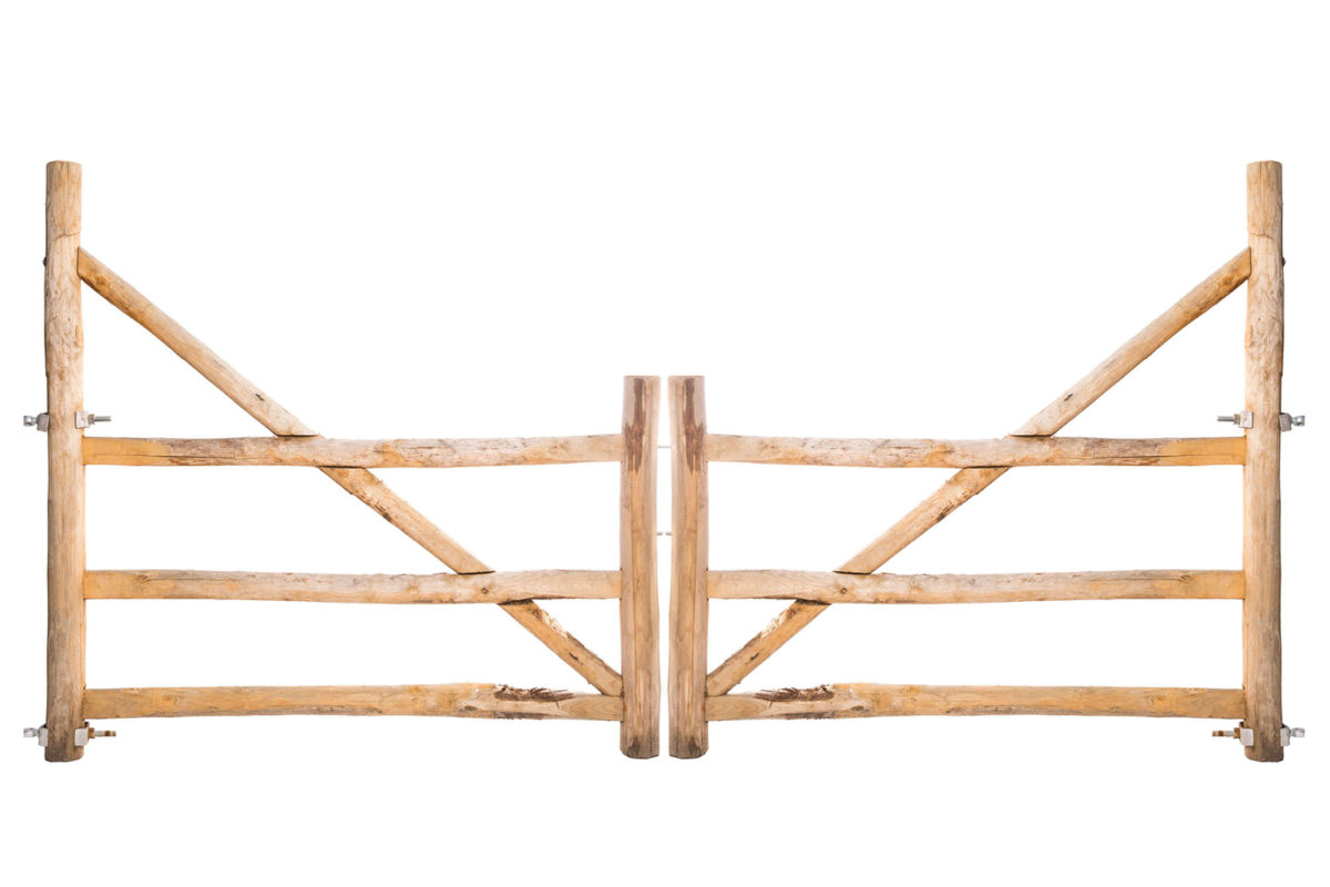 Post & Rail poort 3-niveau trekboom dubbel