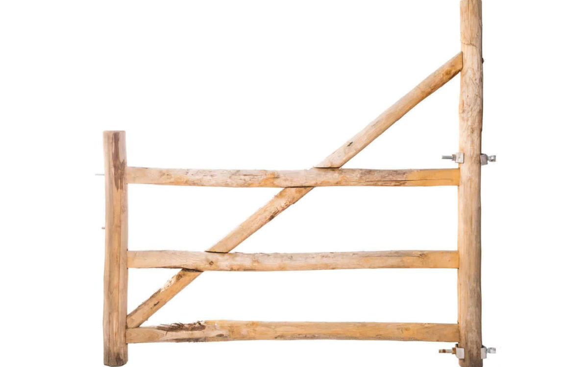 Portail Post & Rail 120 cm avec poteau diagonal