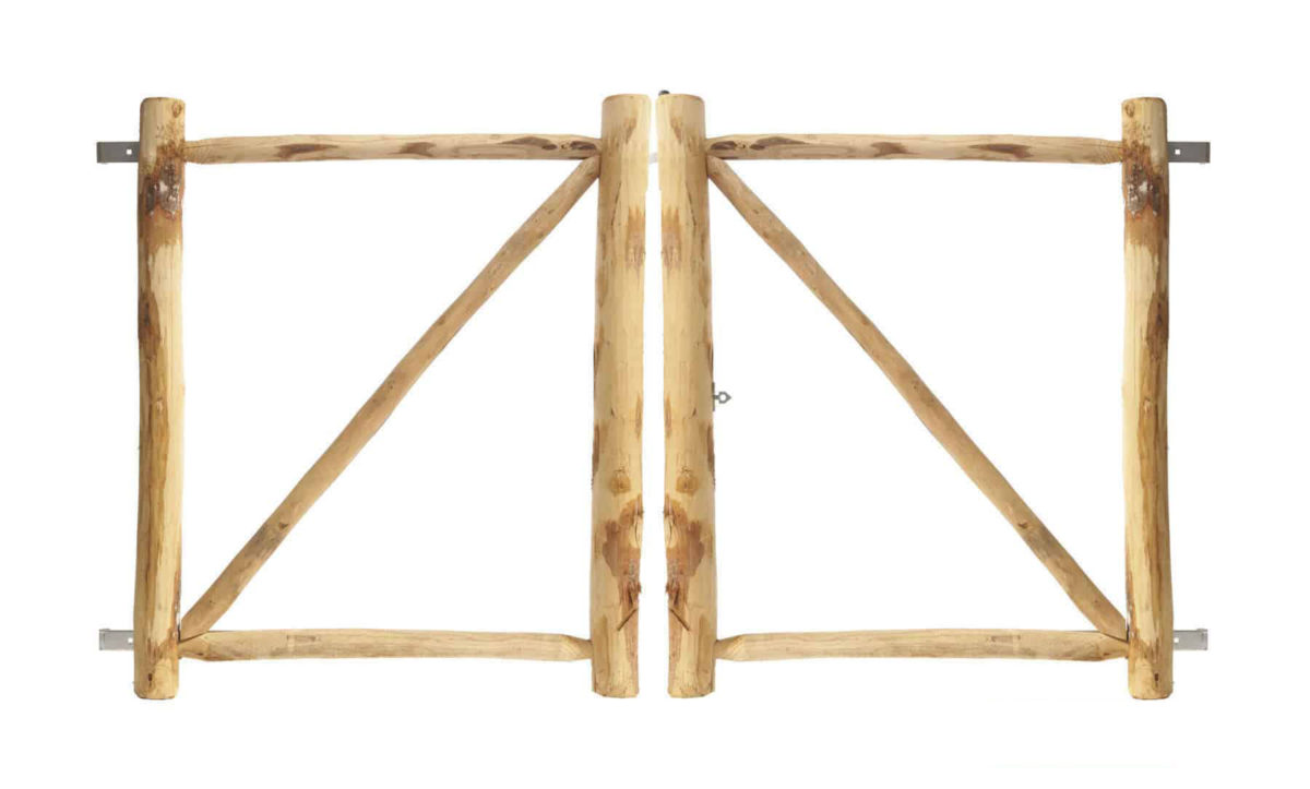 Portail français cadre ganivelle double battant 120 cm