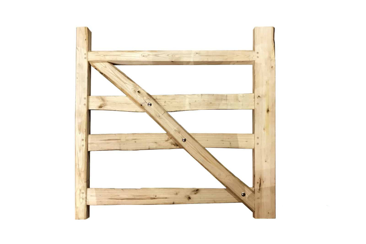 Portail rustique châtaignier simple