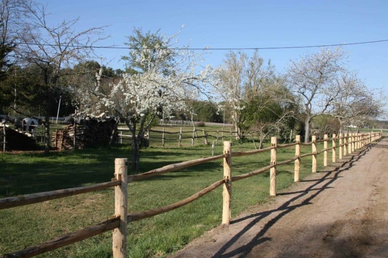 Post & Rail 2-niveaux robinier (acacia)