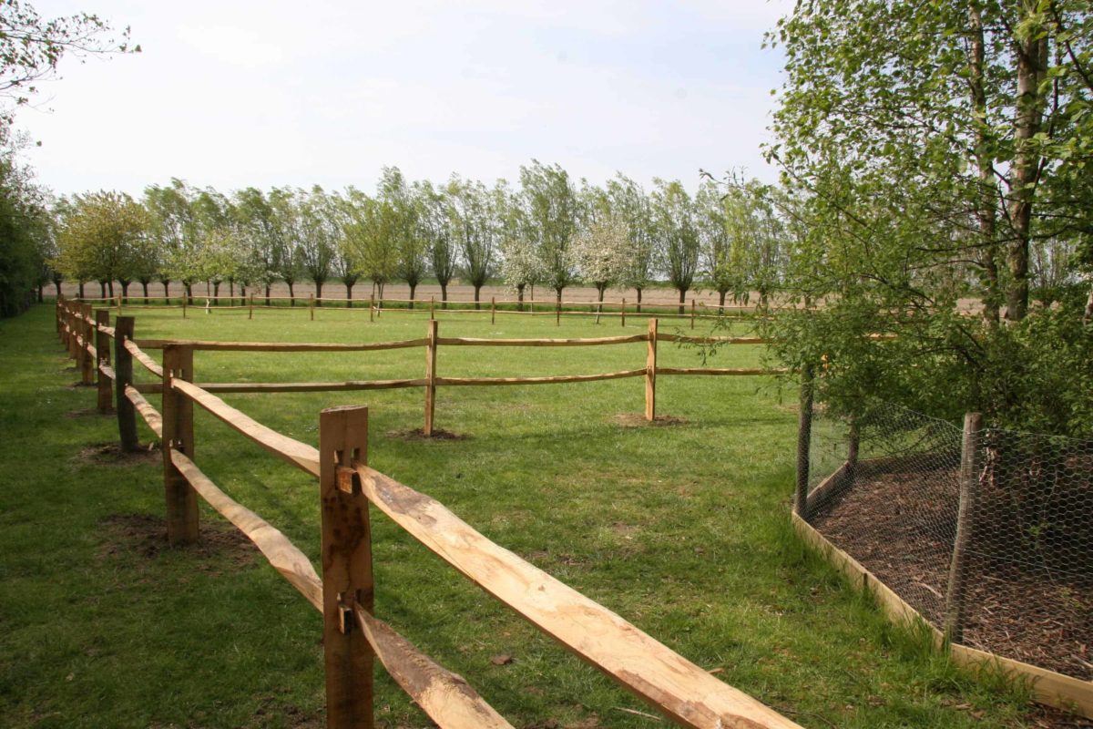 Post & Rail, lisse d’un quart en châtaignier