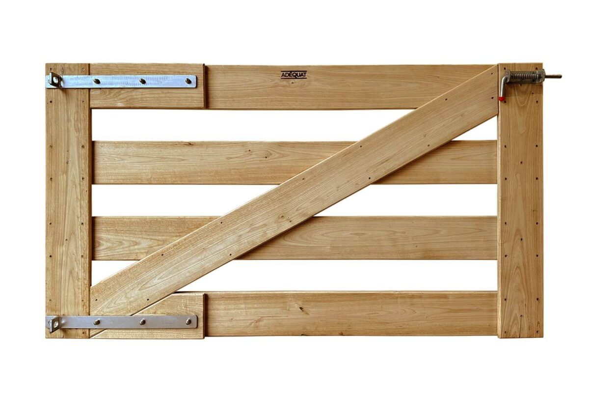 Portail rustique 4 planches châtaignier simple – Image 2