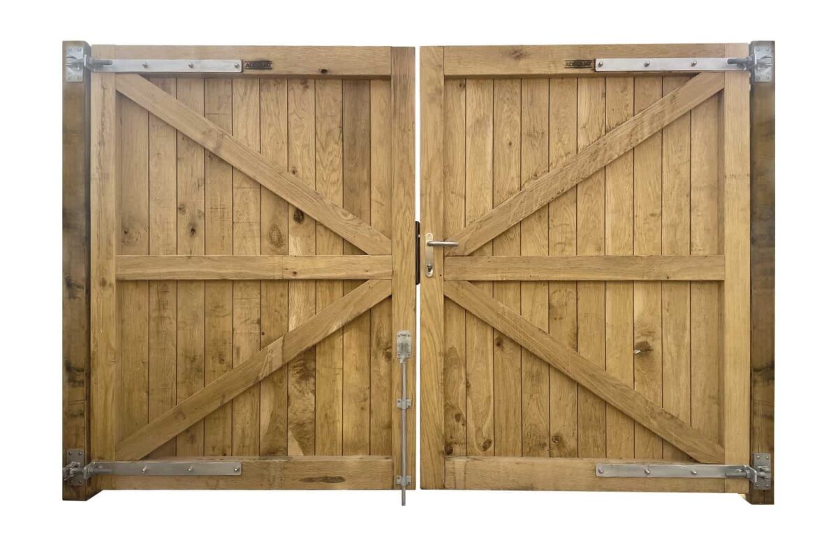 Portail de jardin chêne double – Image 2