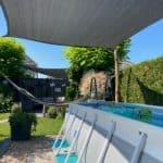 Kastanje paal 10-12 cm en een lengte van 350 cm voor een schaduwdoek en hangmat