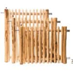 Stock foto van Franse rondhoutpoorten in diverse afmetingen