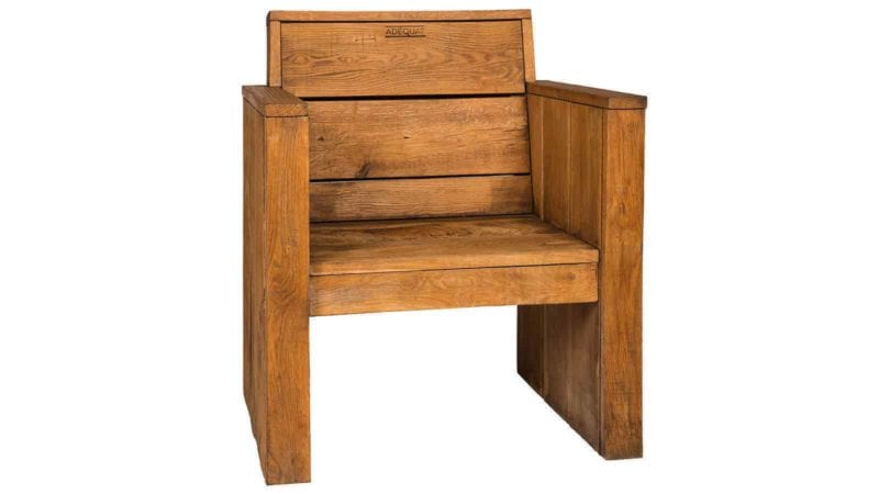 Eikenhouten loungestoel