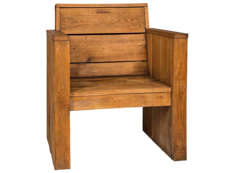 Eikenhouten loungestoel