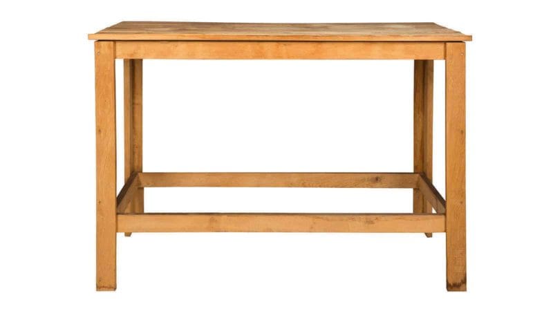 Hoge eikenhouten barkruk - Afbeelding 3