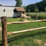 Post&Rail 2 niveau rustieke kwart railen