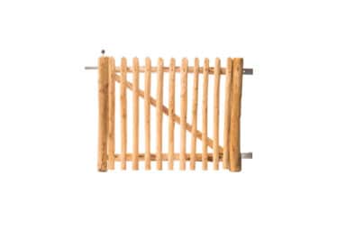 Franse rondhoutpoort 80 cm hoog