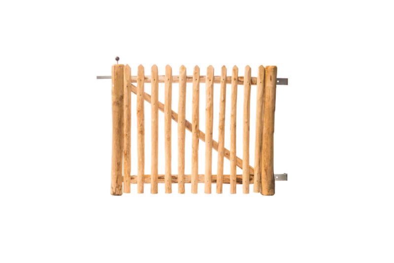 Franse rondhoutpoort 80 cm hoog