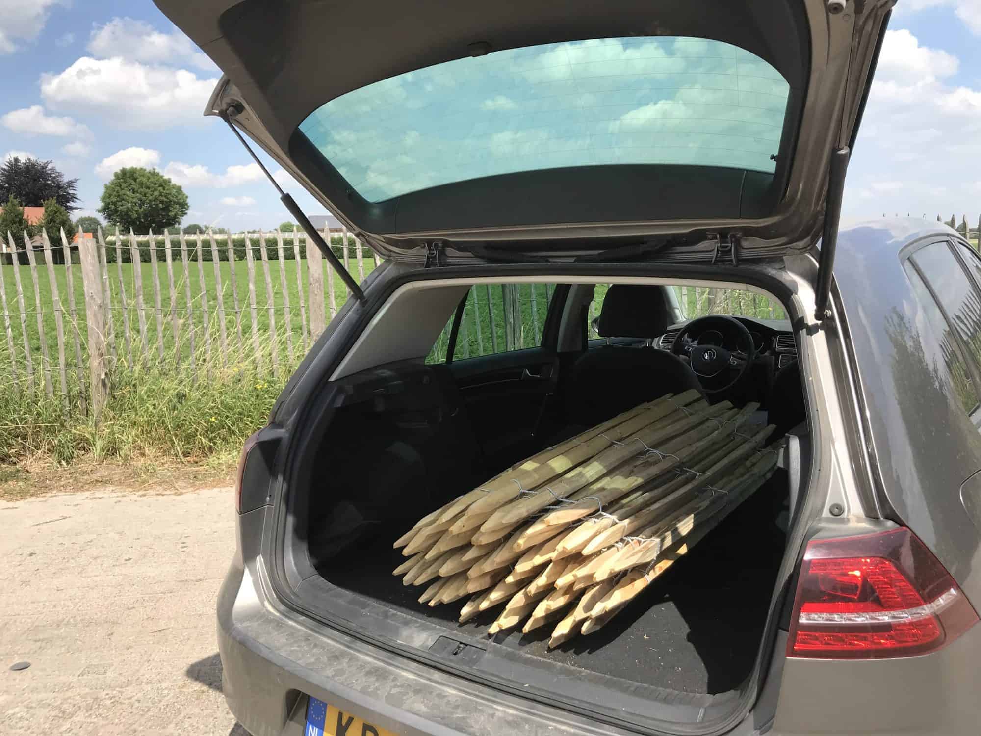 hekwerk in de auto