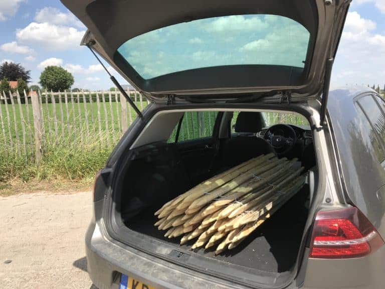 hekwerk in de auto