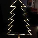 Houten kerstboompjes