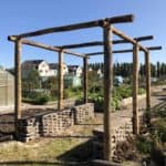 Kastanjehouten palen voor pergola Adequat