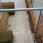 Frans schapenhek 80 cm hoog met een latafstand van 4 cm dubbel geplaatst