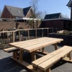 Robuuste kastanje picnicktafel Adéquat