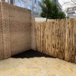 Schutting van Frans schapenhek 200 cm hoog met latafstand 2 cm