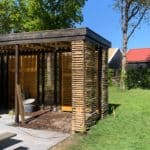 Rasterhekwerk 120 cm en een latafstand van 2 cm Adequat