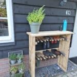 Kastanje houten planken met kastanje palen Adéquat