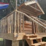 Kastanje houten palen Adéquat