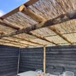 Pergola gemaakt van kastanje palen 13-16 cm en kastanje palen 10-12 cm in diverse afmetingen!