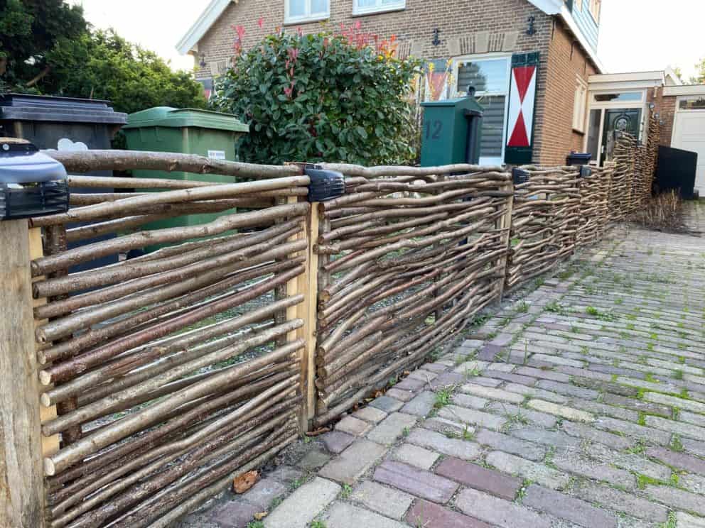 Hazelaarscherm Somme 180, Somme 3, Somme 4, kastanjepaal 7-9 175, 200 en 300 cm