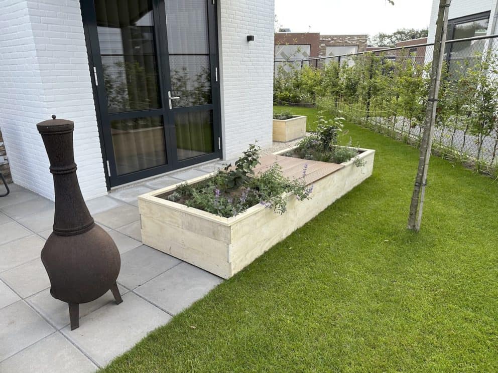 Creatieve bewerking van Robinia voor een plantenbak