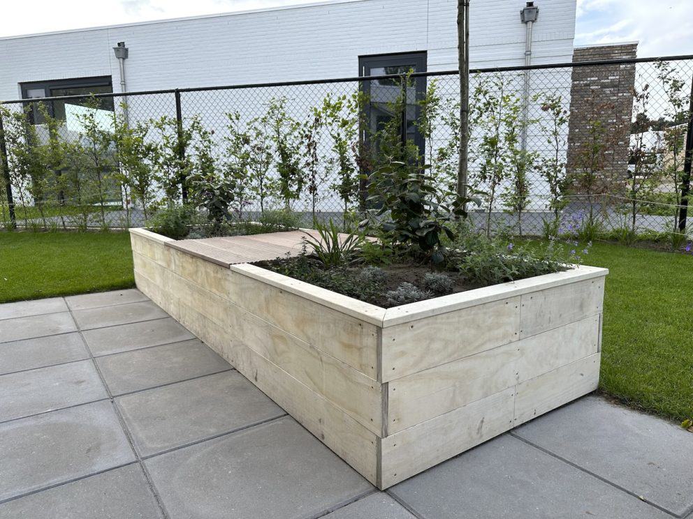Creatieve bewerking van Robinia voor een plantenbak