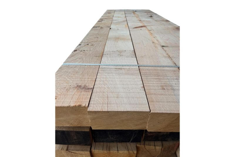 Eiken bielzen 10 x 20 x 300 (cm)