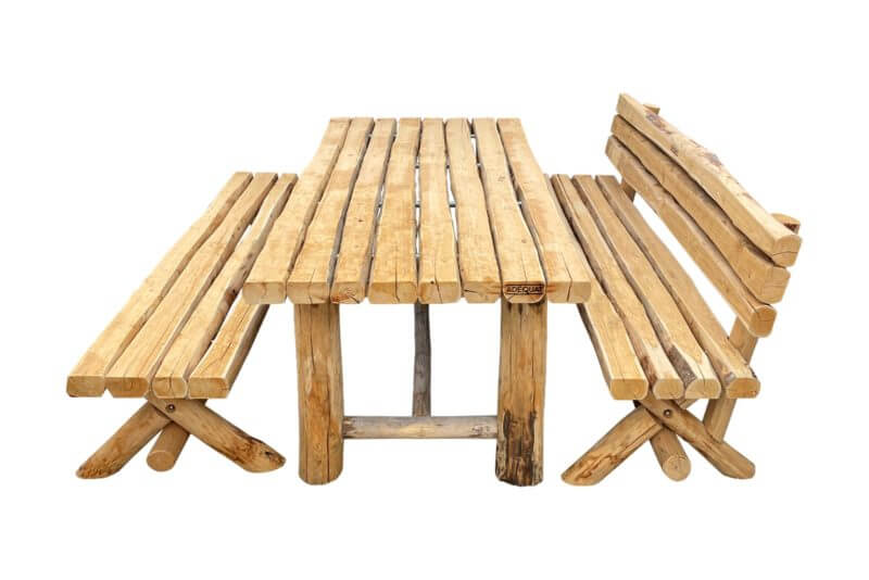 Tuintafel van kastanjehout - Afbeelding 3