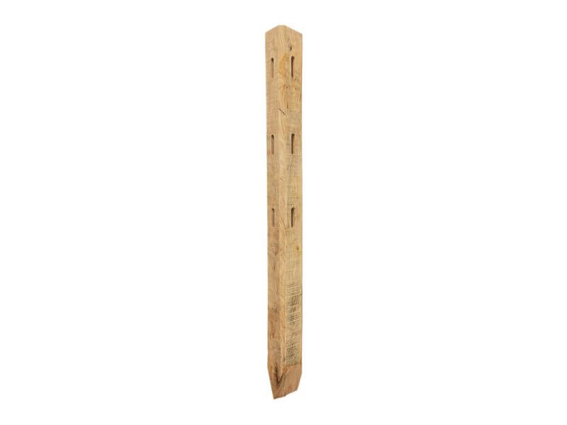 Hoekpost kastanje 3 niveau - vierkant